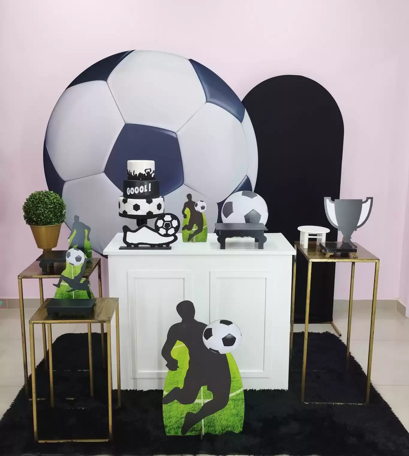 Futebol branco e preto