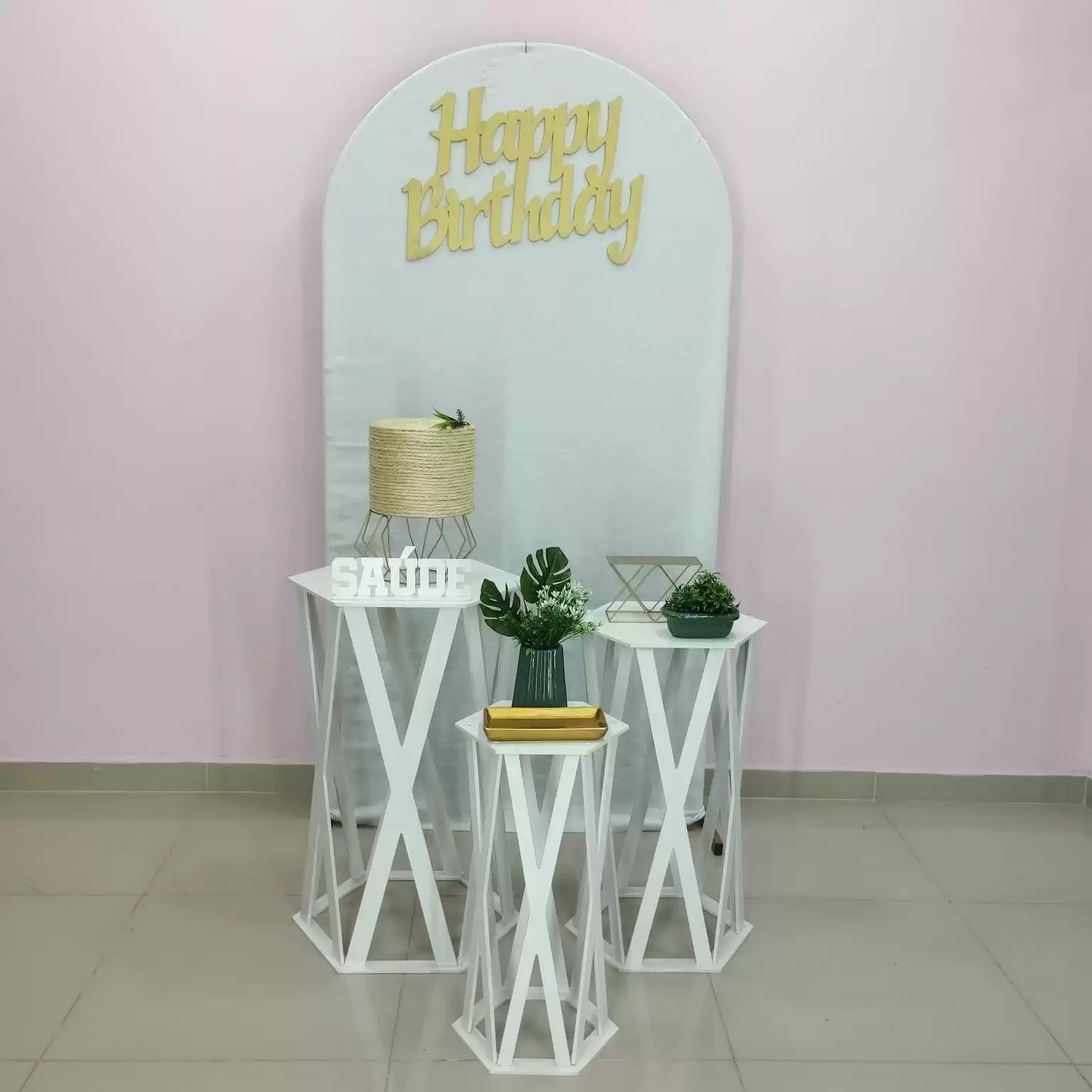 Adulto Painel Romano Branco