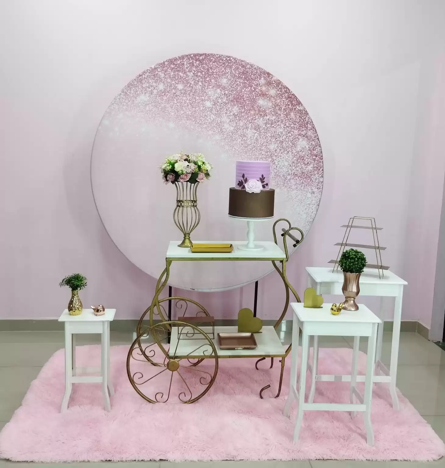 Adulto Rose e dourado