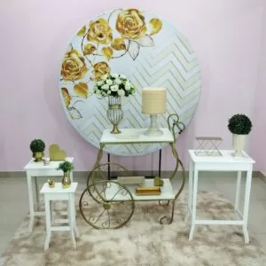 Adulto Floral Dourado