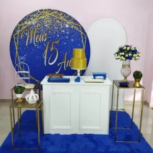 15 anos Azul e Dourado