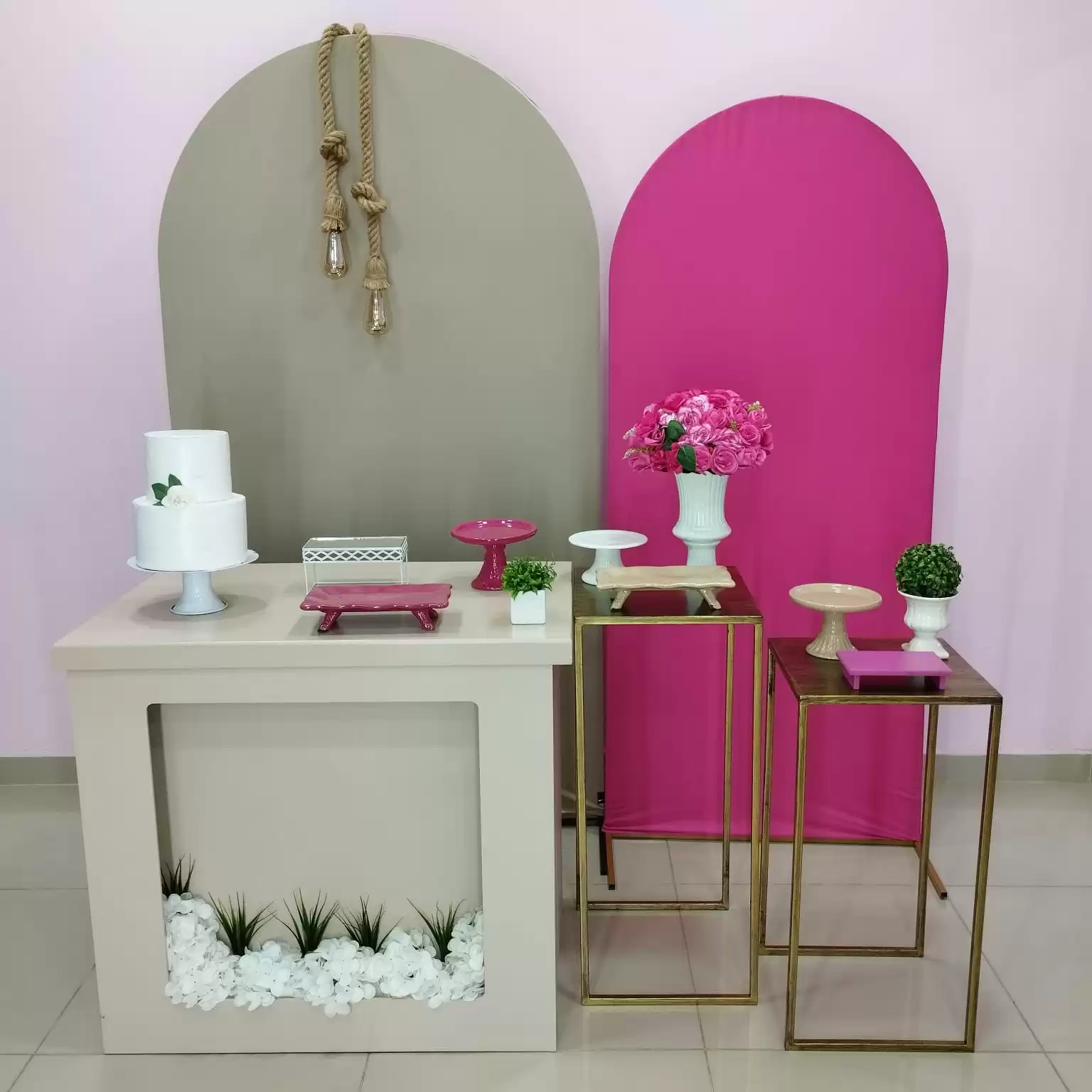 Adulto Mesa Floreira