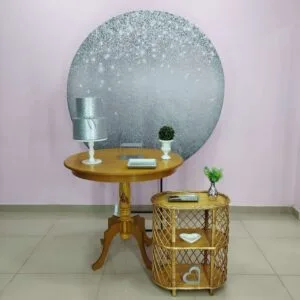 Adulto Prata com Glitter