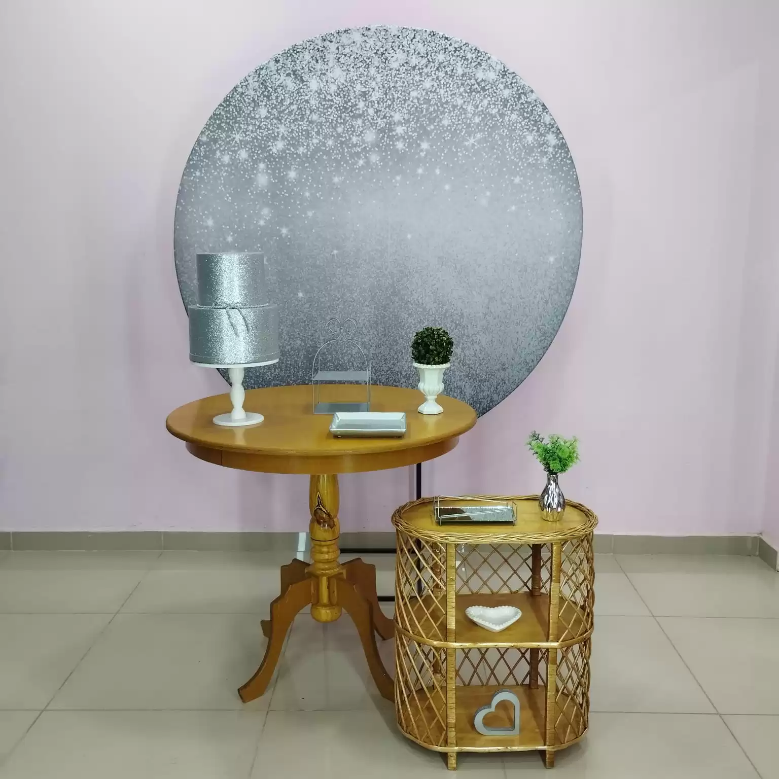 Adulto Prata com Glitter