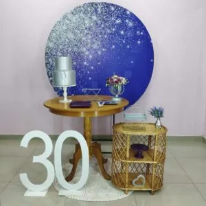 Adulto Roxo com Glitter Prata