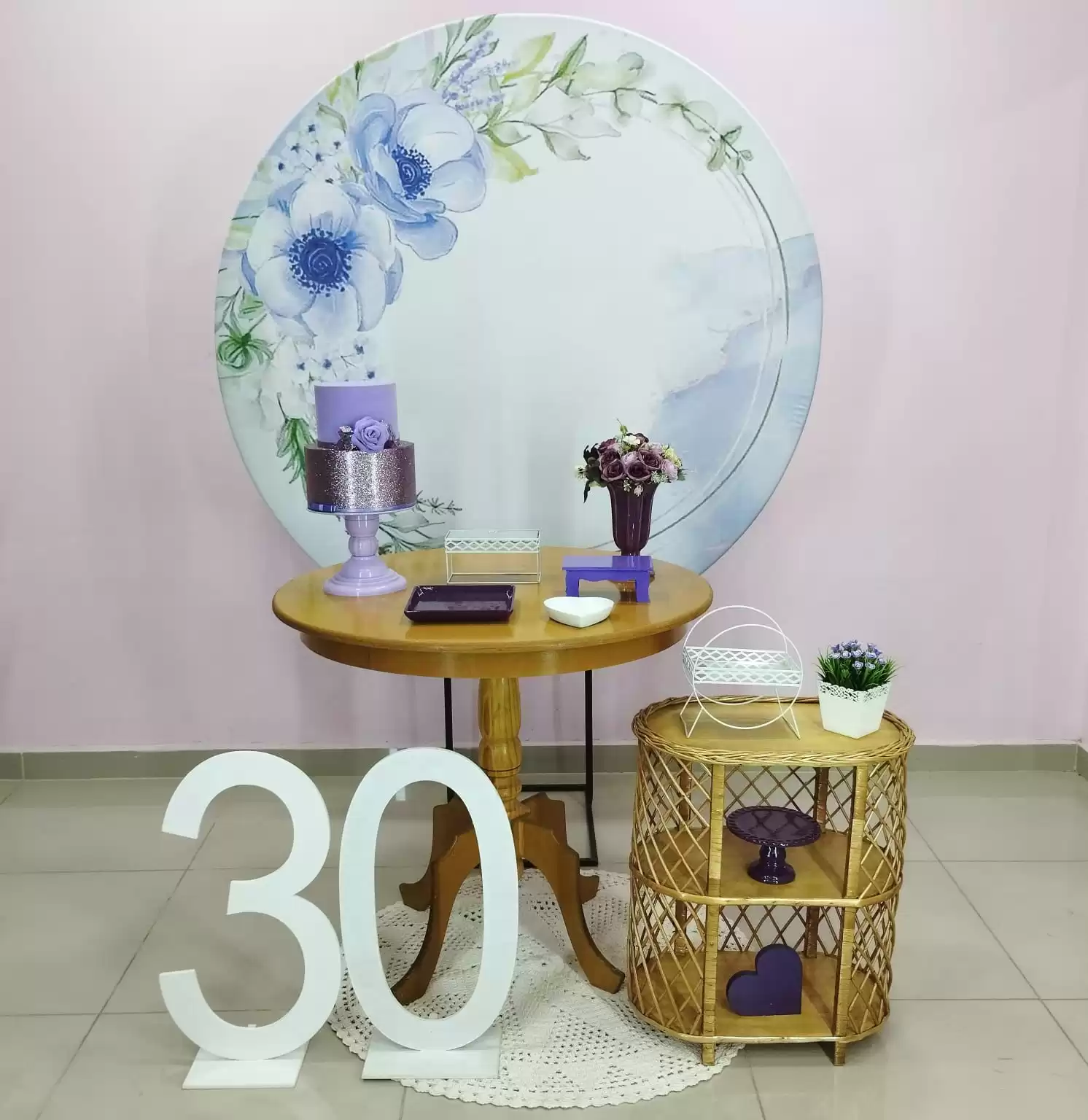 Adulto Floral Lilás