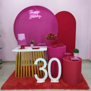 Adulto Pink e vermelho